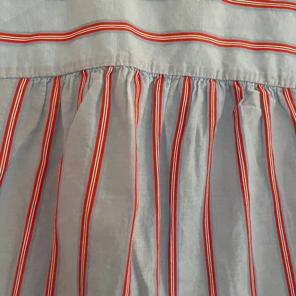 Madewell Striped Button Down Short Sleeve Shirt - XS - Picture 5 of 9